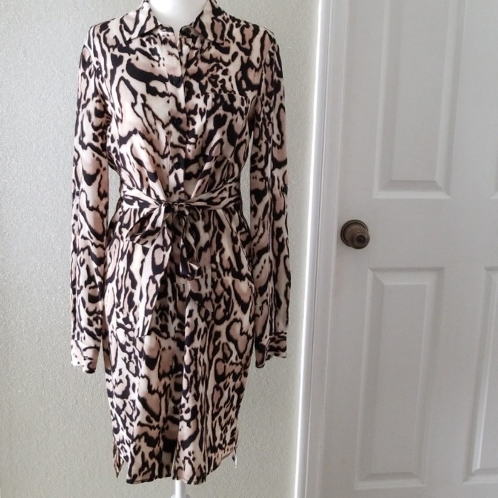 Diane Von Furstenberg Silk Leopard Print Dress